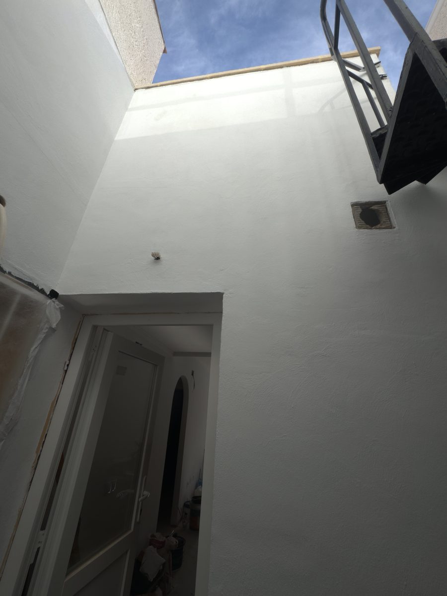 Patio después de pintar - blanco